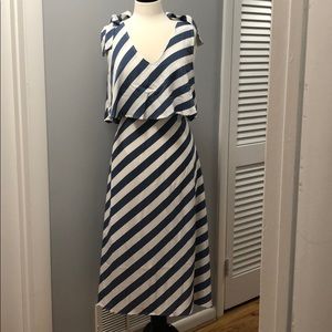 NWT collection by Babeau blue striped dress